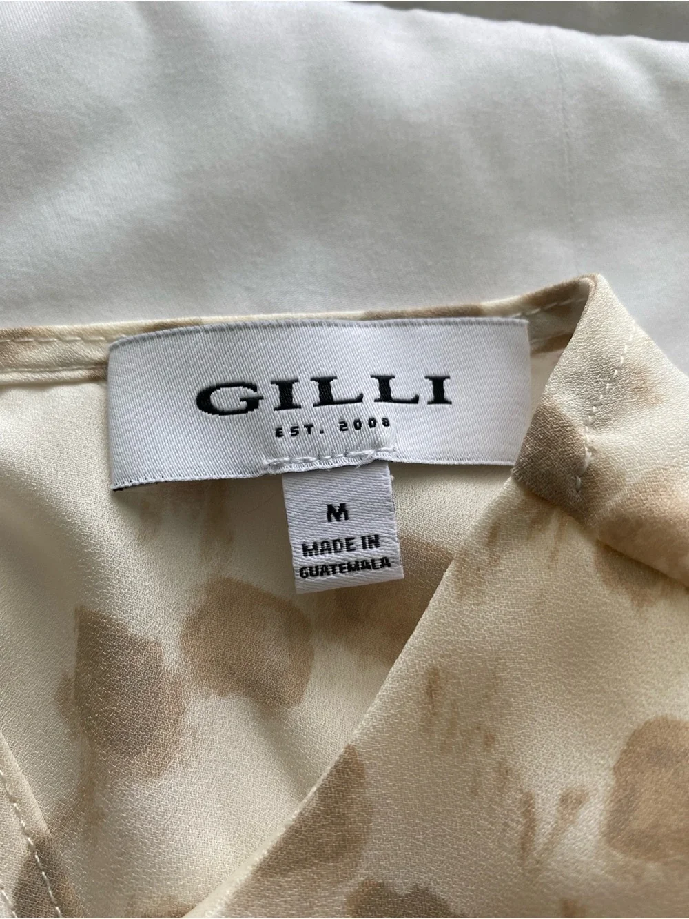 Gilli Cream Mini Dress with‎ Beige Spot Print